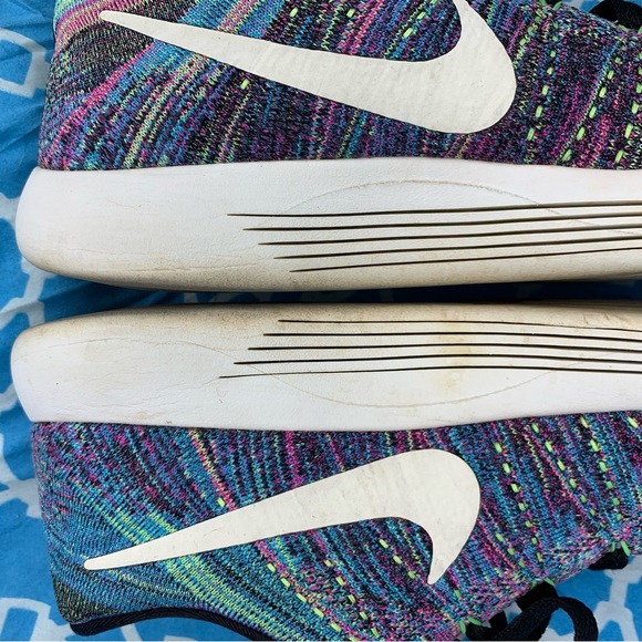 Nike Women’s size 8.5 Lunarepic low flyknit Fire Pink multicolor running wmns - Picture 11 of 11
